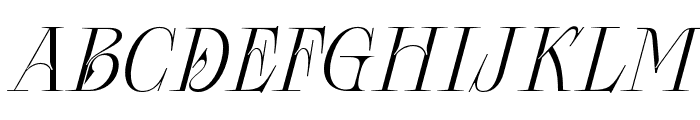 CF Morgause Light Italic Font UPPERCASE