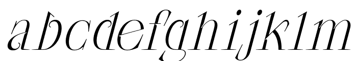 CF Morgause Light Italic Font LOWERCASE