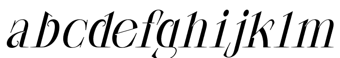 CF Morgause Medium Italic Font LOWERCASE