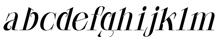 CF Morgause Semi Bold Italic Font LOWERCASE