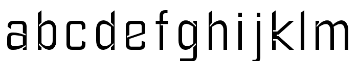 CF Notche Regular Font LOWERCASE