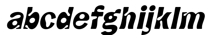 CF Numaposa Italic Font LOWERCASE