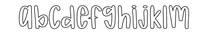CF - Preppy Cheer Outline FONT
