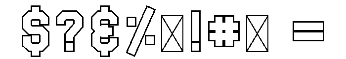 CF - Preppy Varsity Outline Font OTHER CHARS