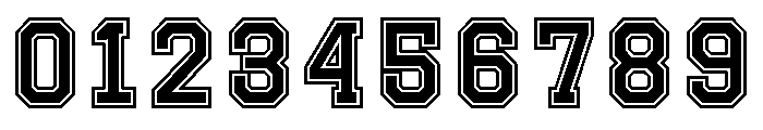 CF - Preppy Varsity Outlined Font OTHER CHARS