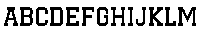 CF - Preppy Varsity Font UPPERCASE