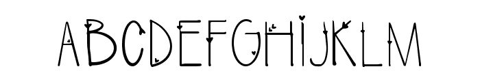 CG Adore Font Regular Font UPPERCASE