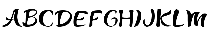 CG Affection Font Regular Font UPPERCASE