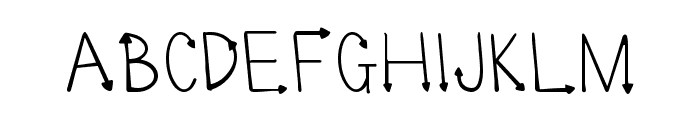 CG Arrows Font Regular Font UPPERCASE