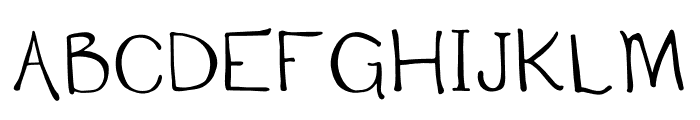 CG Emily Handwritten Regular Font UPPERCASE