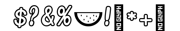 CG Watermelon Font Regular Font OTHER CHARS