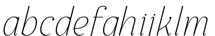 CHALLIOLETHE ITALIC Italic Font LOWERCASE