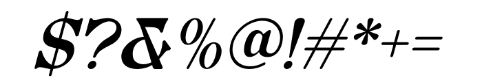 CHAOME Italic Font OTHER CHARS