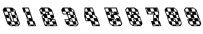 CHECKERED RACE Italic Back Font OTHER CHARS