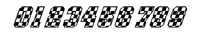 CHECKERED RACE Italic Font OTHER CHARS