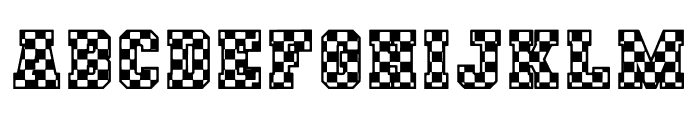 CHECKERED RACE Font UPPERCASE