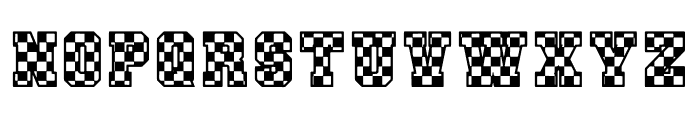 CHECKERED RACE Font UPPERCASE