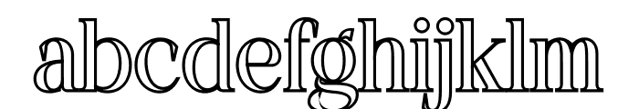 CHELON OUTLINE Font LOWERCASE