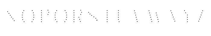 CHESTER Inline dot Font LOWERCASE