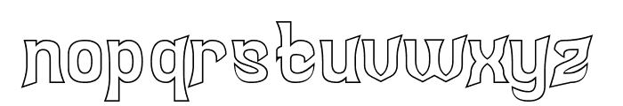 CHICKEN ATTACK-Hollow Font LOWERCASE