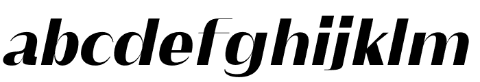 CHICO Bold Italic Font LOWERCASE