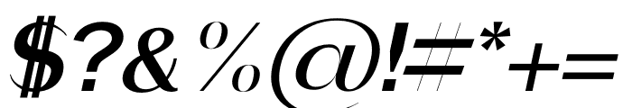 CHICO Italic Font OTHER CHARS