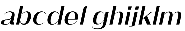 CHICO Italic Font LOWERCASE