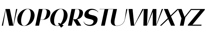 CHICO Semi-bold Italic Font UPPERCASE