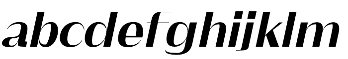CHICO Semi-bold Italic Font LOWERCASE