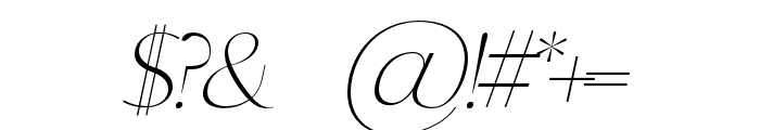 CHIKIRA-Italic Font OTHER CHARS