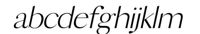 CHLOE Italic Font LOWERCASE