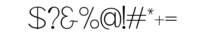 CHOLE-Regular Font OTHER CHARS