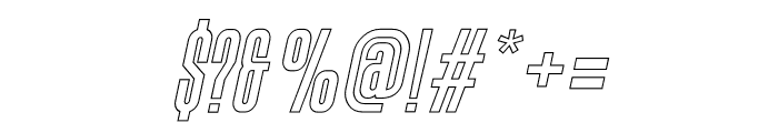 CHOXR LINE ITALIC Font OTHER CHARS