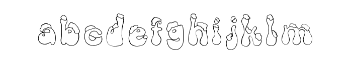 CHRISTMAS HOUSE DOODLE Font LOWERCASE