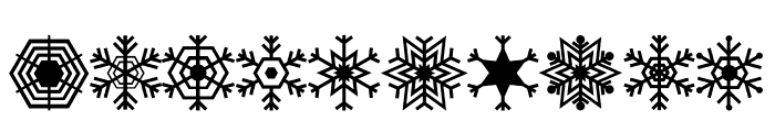 CHRISTMAS SNOWFLAKES 2 Font OTHER CHARS
