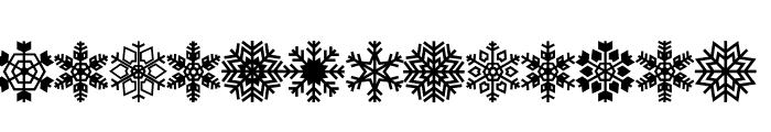 CHRISTMAS SNOWFLAKES 2 Font UPPERCASE