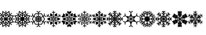 CHRISTMAS SNOWFLAKES 2 Font UPPERCASE