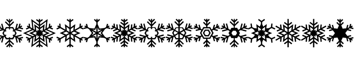 CHRISTMAS SNOWFLAKES 2 Font LOWERCASE