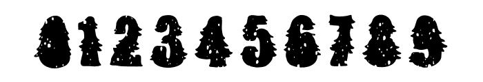 CHRISTMAS TREE FARM TREE Font OTHER CHARS