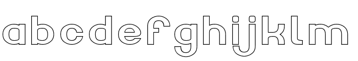 CHUBBY-Hollow Font LOWERCASE