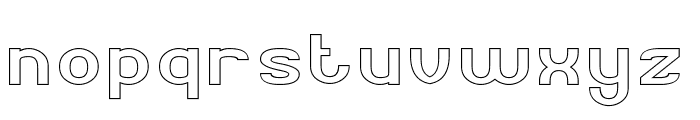 CHUBBY-Hollow Font LOWERCASE