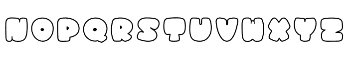 CHUBBY OUTLINE Font LOWERCASE