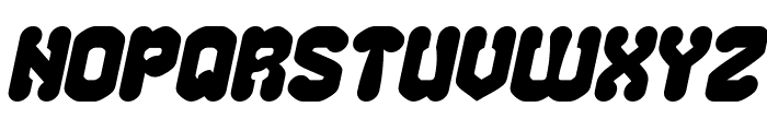 CHUBBY TECH Bold Italic Font UPPERCASE