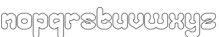 CHUBBY TECH-Hollow Font LOWERCASE