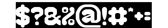 CHUBBY TECH-Inverse Font OTHER CHARS