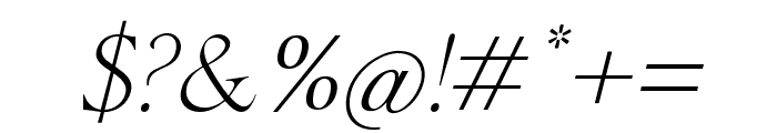 CLIMORA-ThinItalicOblique Font OTHER CHARS