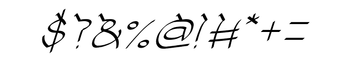 COBRA on coconut tree Italic Font OTHER CHARS
