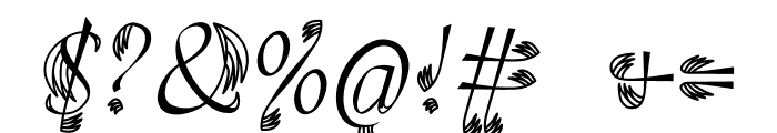 COCKATOO HAIR Font OTHER CHARS