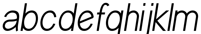 CODALOOPItalic-Italic Font LOWERCASE