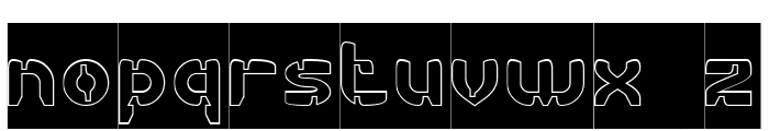COMPUTER VISION-Hollow-Inverse Font LOWERCASE